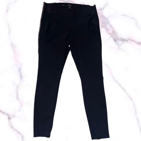 Simply Vera Vera Wang Black High Waisted Ponte Pull-on Skinny Pants M EUC Preppy - Picture 8 of 17